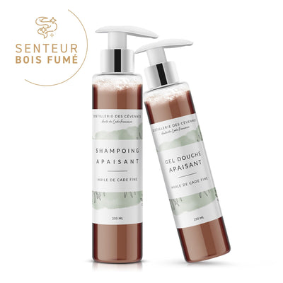 DUO Gel douche & Shampoing - Huile de cade fine